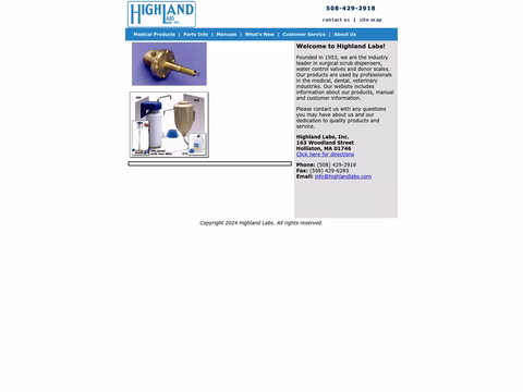 Highland-Labs Homepage 1440px