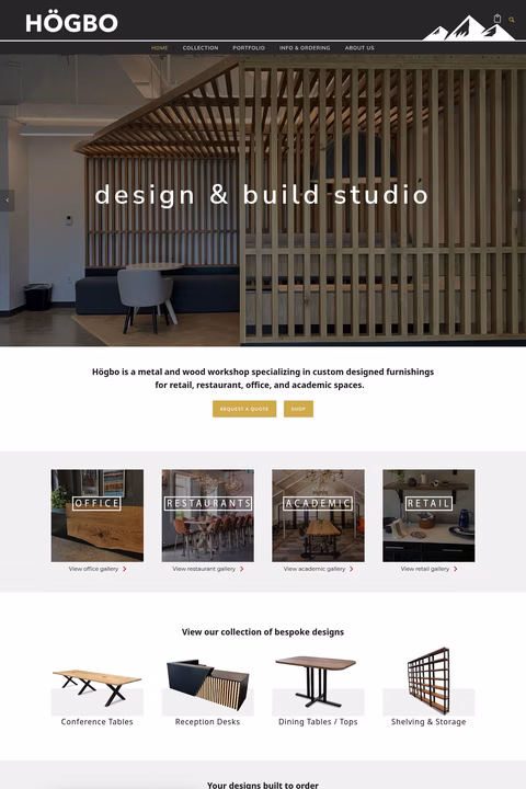 Högbo-Studio Homepage 1440px