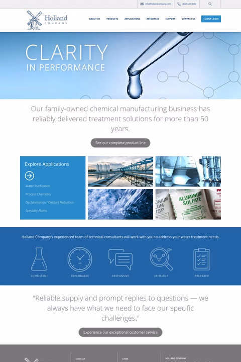 Holland-Company Homepage 1440px