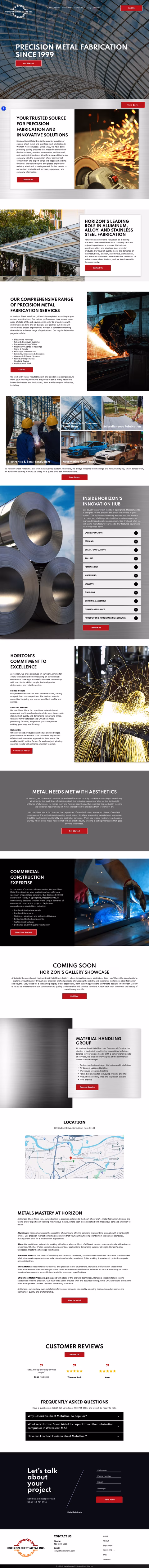Horizon-Sheet-Metal-Inc Homepage 1440px