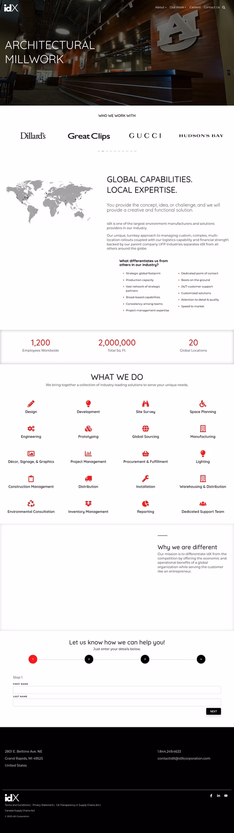 Idx-Corporation Homepage 1440px