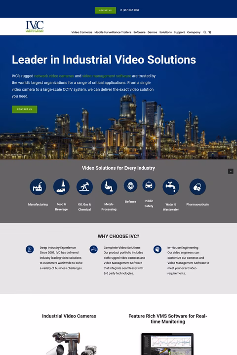 Industrial-Video-Control Homepage 1440px
