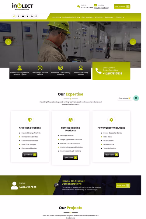 Inolect Homepage 1440px