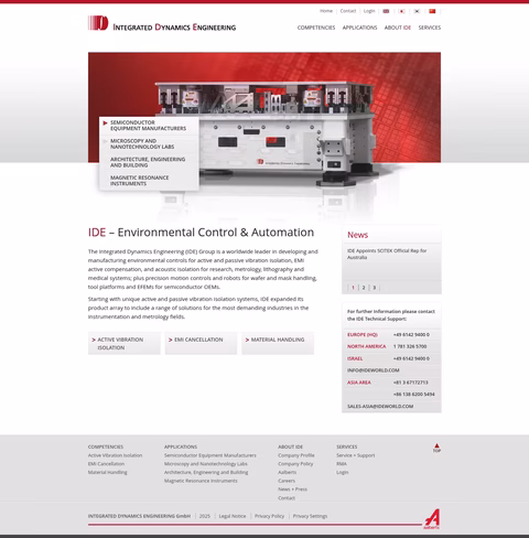 Integrated-Dynamics-Engineering Homepage 1440px