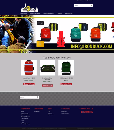 Iron-Duck Homepage 1440px