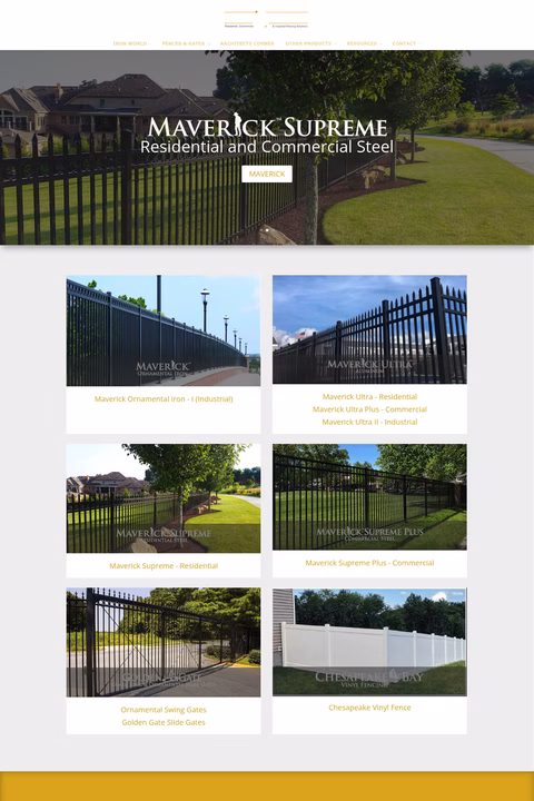 Iron-World-Fencing Homepage 1440px