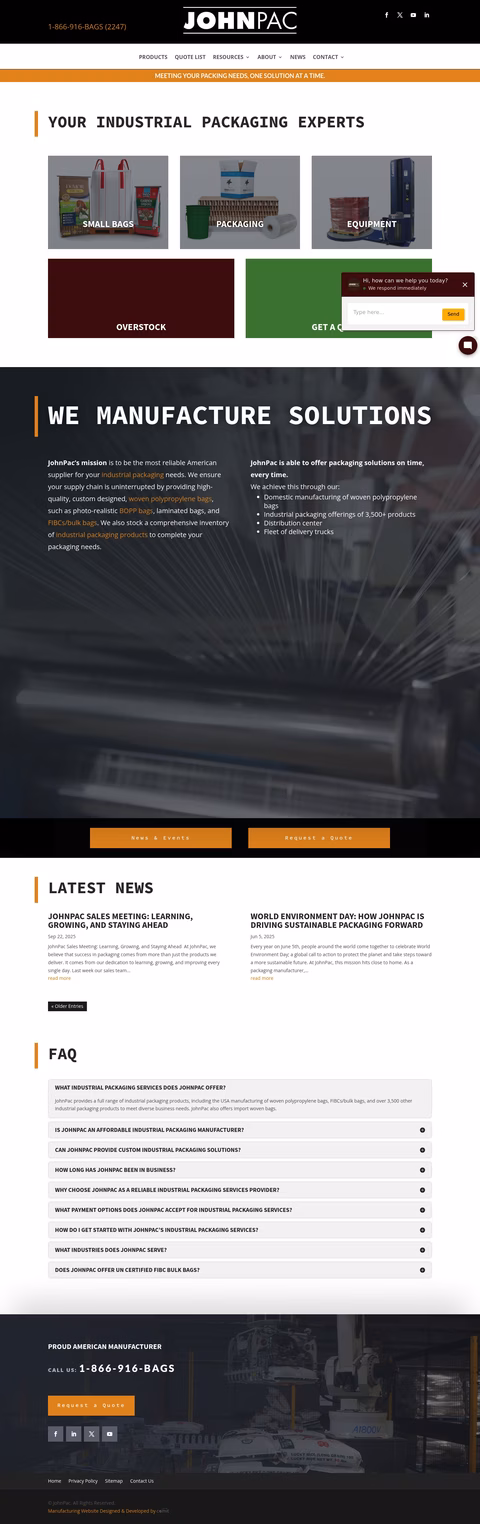 Johnpac Homepage 1440px