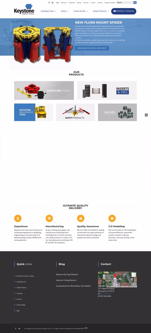 Keystone-Energy-Tools Homepage 1440px