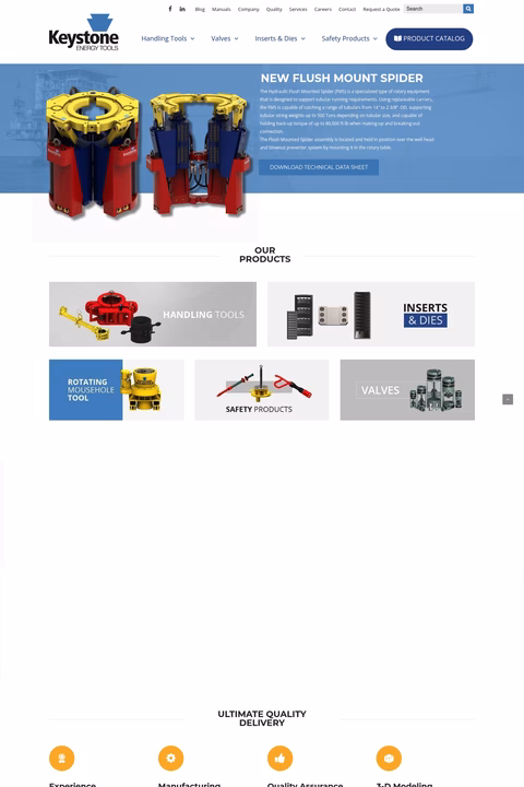 Keystone-Energy-Tools Homepage 1440px