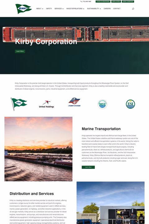 Kirby-Corporation Homepage 1440px