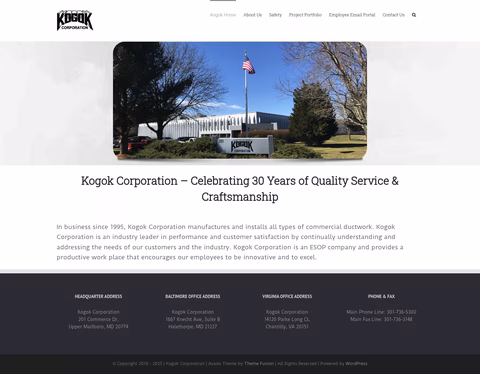 Kogok-Corporation Homepage 1440px
