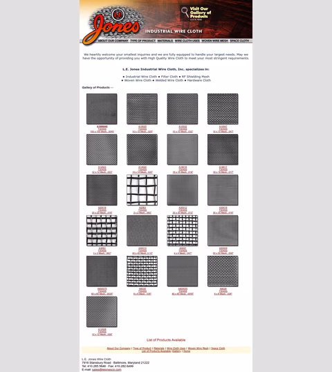 L-E-Jones-Wire-Cloth Homepage 1440px