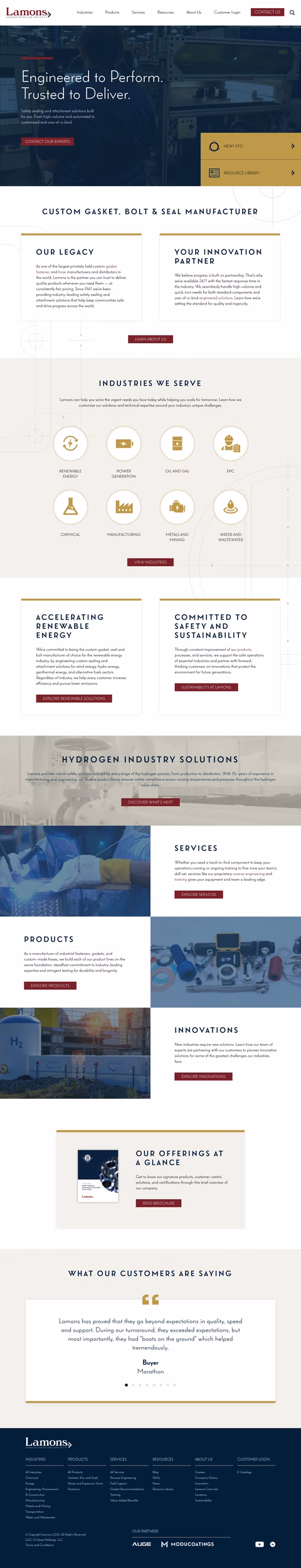 Lamons Homepage 1440px