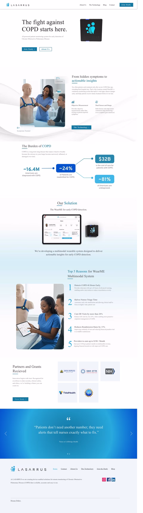 Lasarrus-Clinic-Research-Center Homepage 1440px