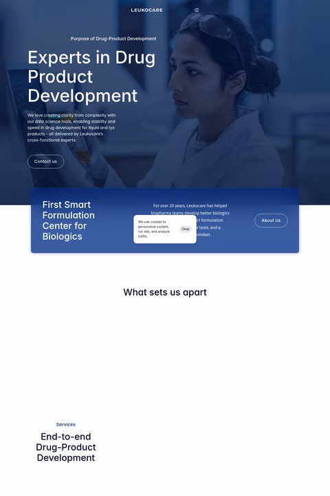 Leukocare Homepage 1440px