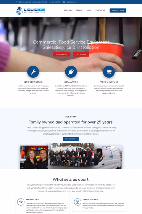 Liquid-Ice Homepage 1440px