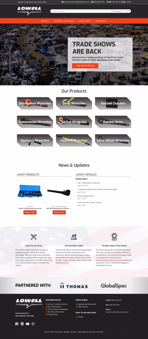 Lowell-Corporation Homepage 1440px