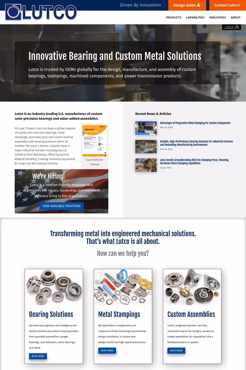 Lutco Homepage 1440px