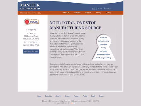 Manetek Homepage 1440px