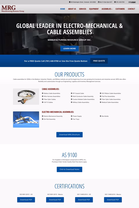 Manufacturing-Resource-Group Homepage 1440px