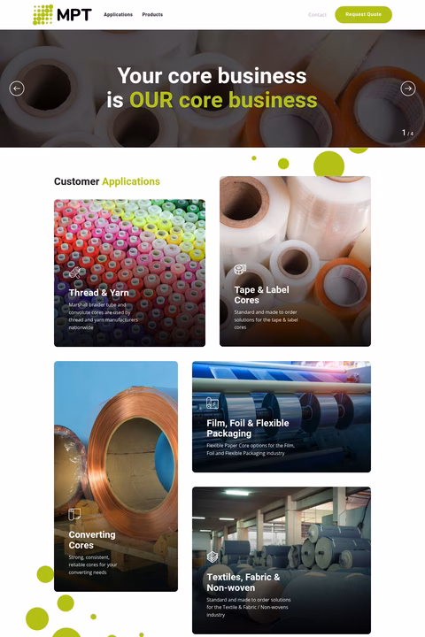 Marshall-Paper-Tube Homepage 1440px
