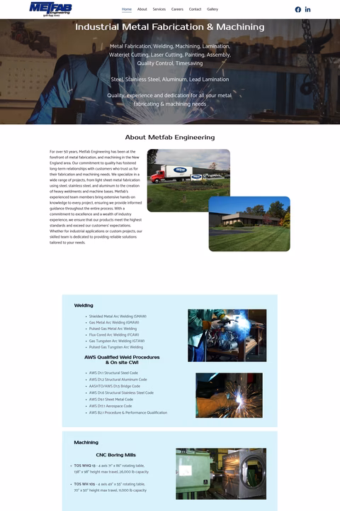 Metfab-Engineering Homepage 1440px