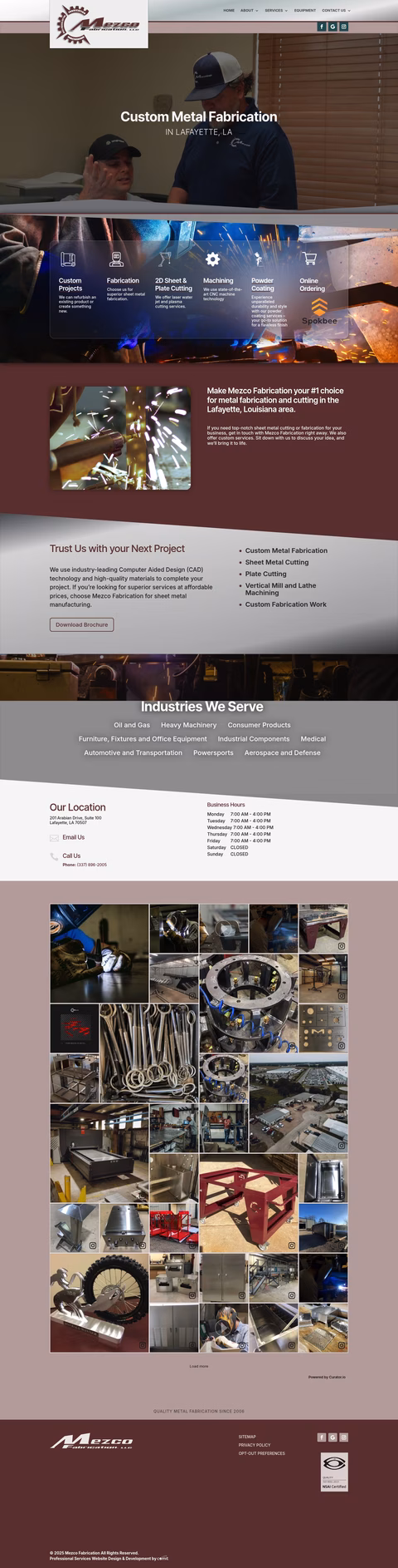 Mezco-Fabrication Homepage 1440px