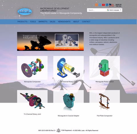 Microwave-Development-Laboratories Homepage 1440px