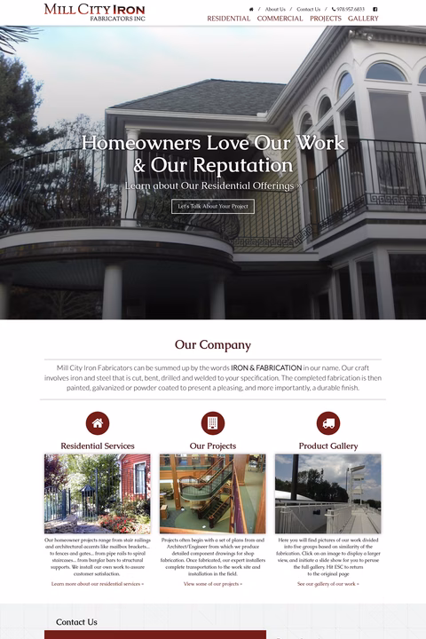 Mill-City-Iron Homepage 1440px