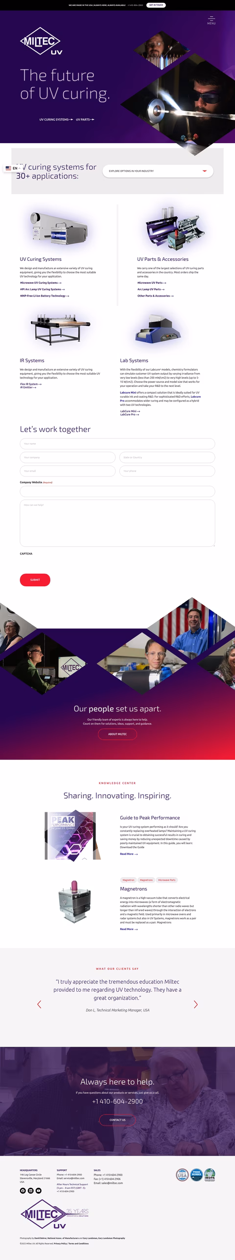 Miltec-Uv Homepage 1440px