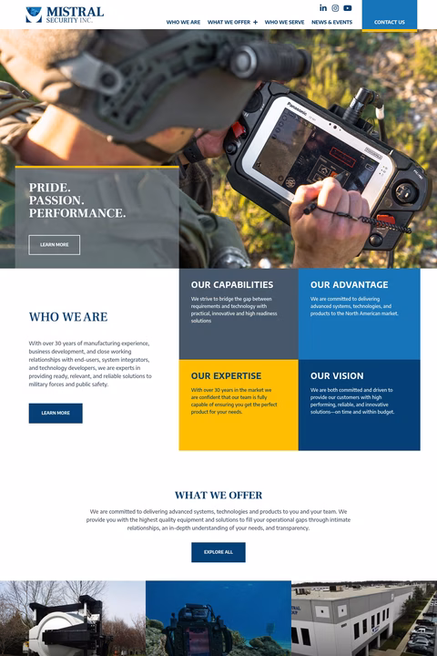 Mistral-Security Homepage 1440px