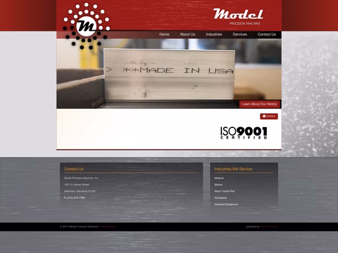 Model-Precision-Machine Homepage 1440px