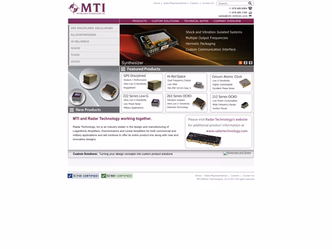 Mti-Milliren-Technologies Homepage 1440px