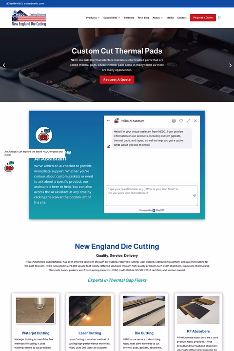 New-England-Die-Cutting Homepage 1440px
