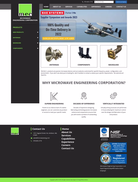 Microwave-Engineering-Corporation Homepage 1440px