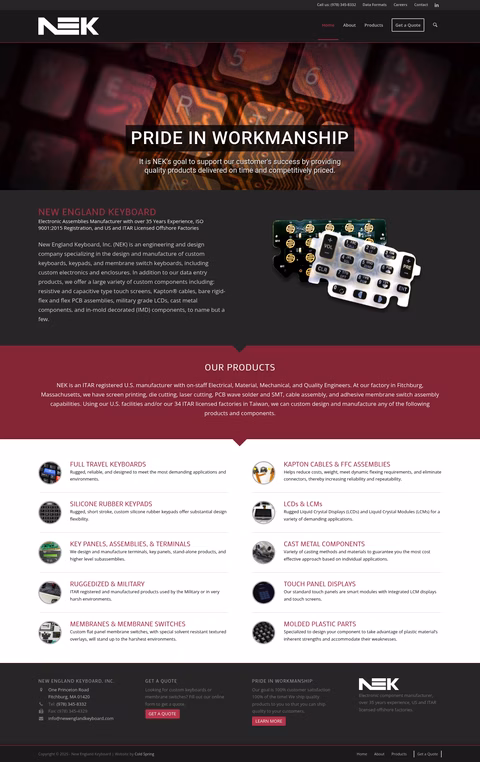 New-England-Keyboard Homepage 1440px