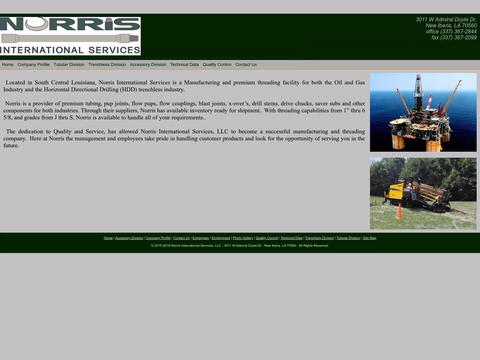 Norris-International-Services Homepage 1440px