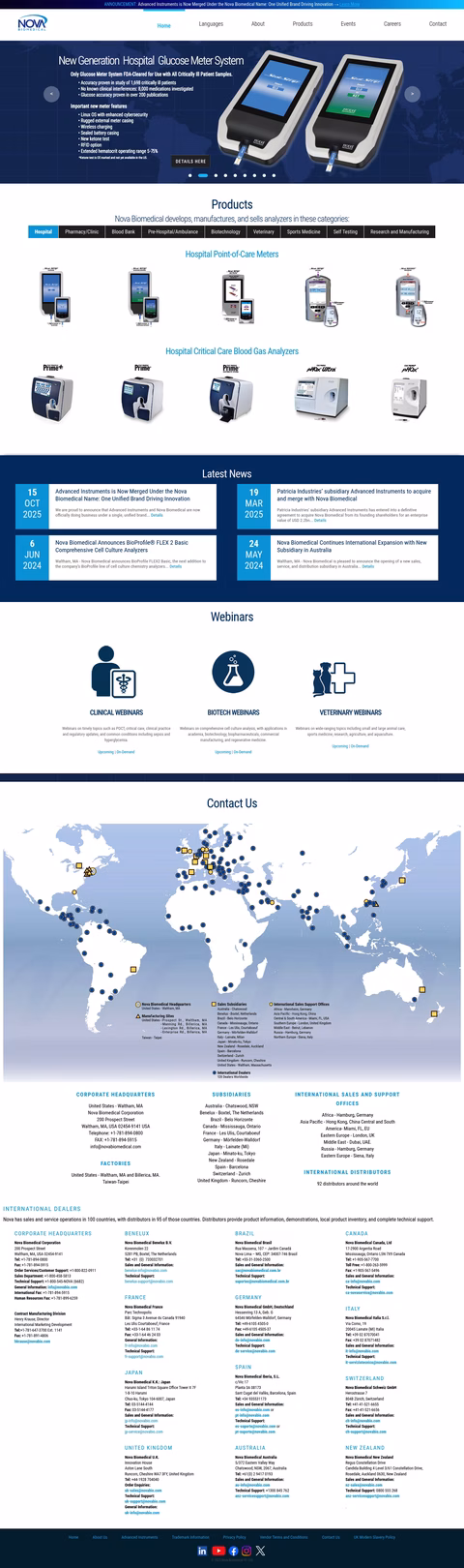 Nova-Biomedical Homepage 1440px