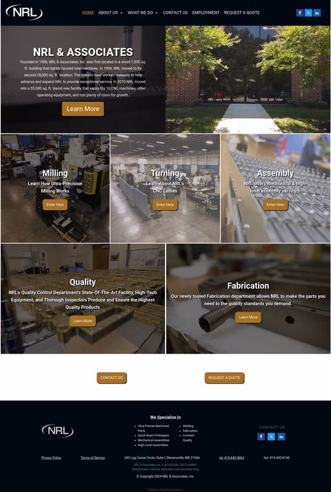 Nrl-Associates Homepage 1440px