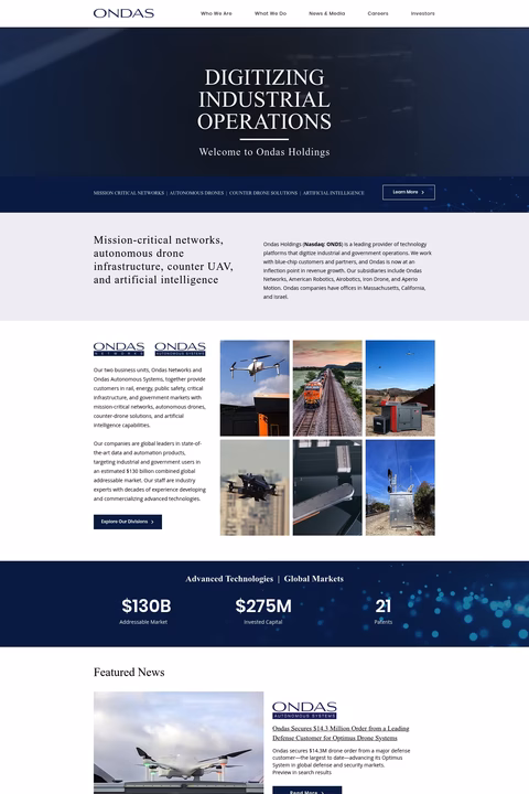Ondas-Holdings Homepage 1440px