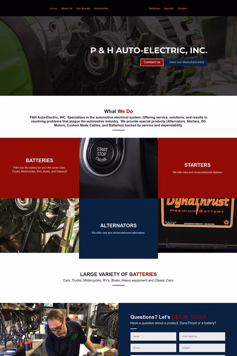 P-H-Auto-Electric Homepage 1440px