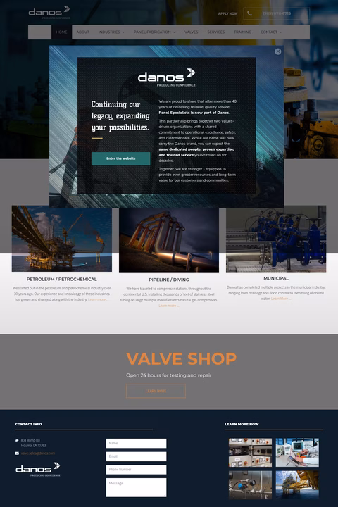 Panel-Specialists Homepage 1440px