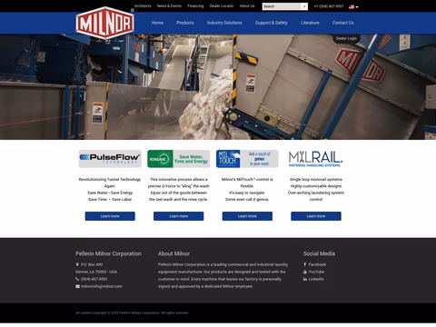 Pellerin-Milnor-Corporation Homepage 1440px