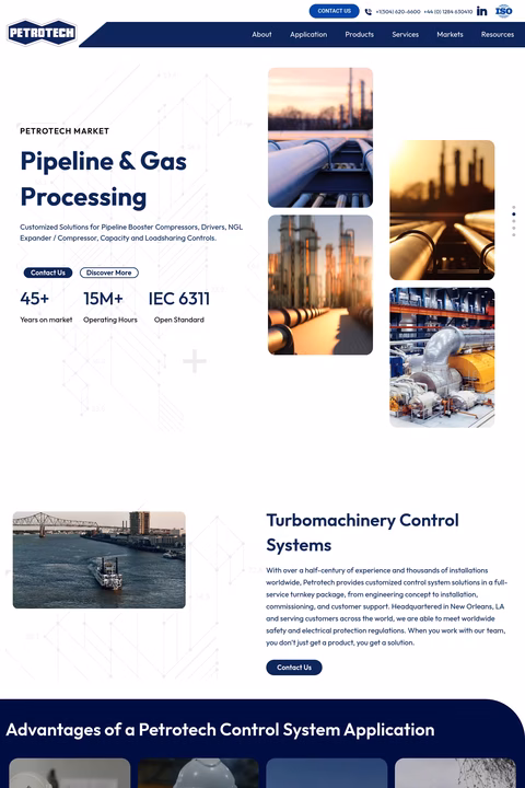 Petrotech Homepage 1440px