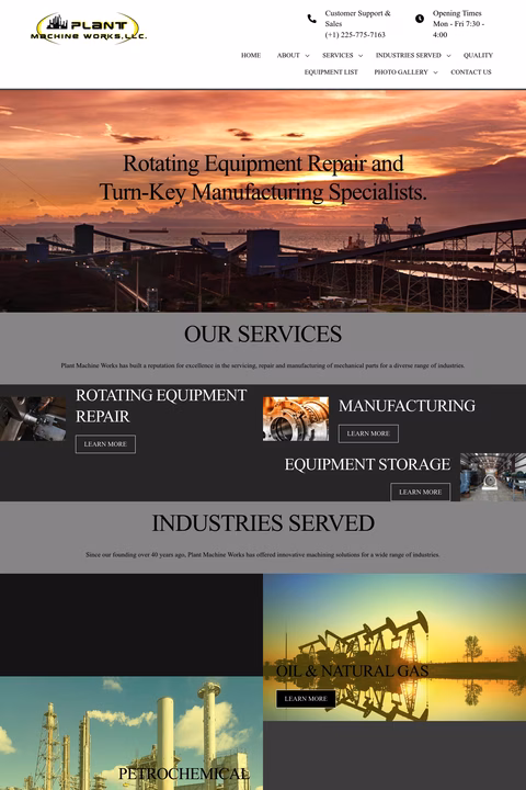 Plant-Machine-Works Homepage 1440px