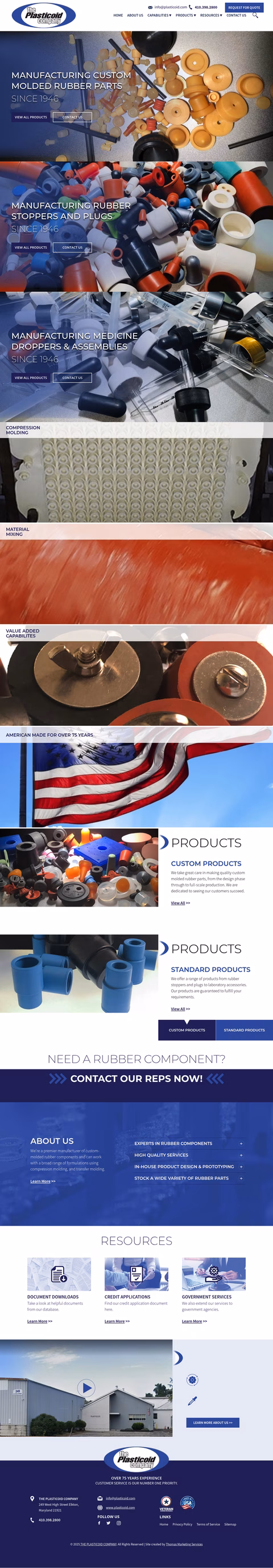 Plasticoid-Company Homepage 1440px