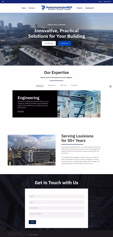 Pontchartrain-Mep Homepage 1440px
