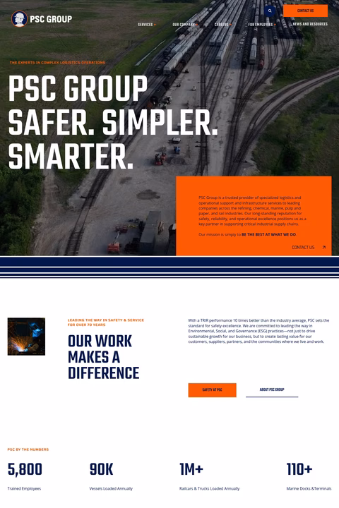 Psc-Group Homepage 1440px