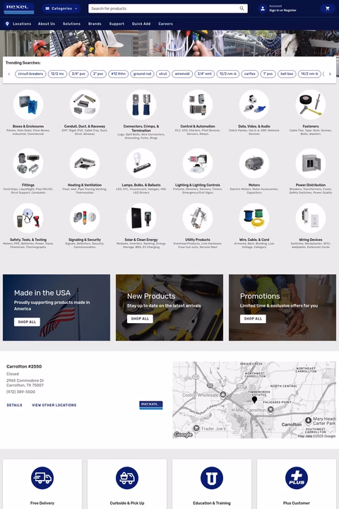 Rexel-Usa Homepage 1440px