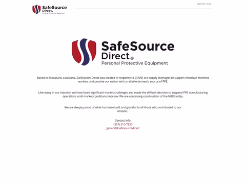Safesource-Direct Homepage 1440px